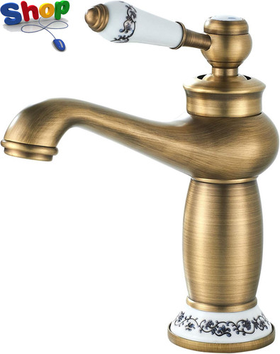 Bathroom sink taps - sink, retro