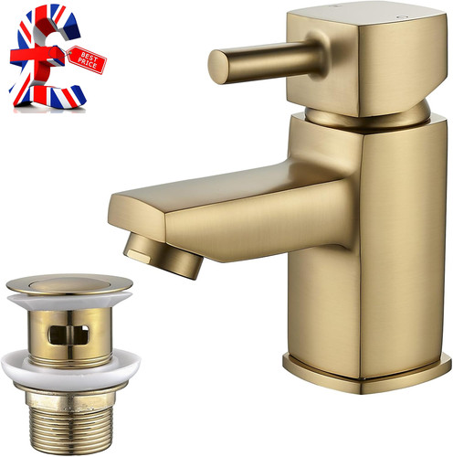 Basin tap square - with, waste