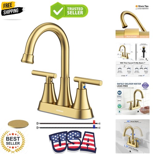 Inch brushed gold bathroom - gold,