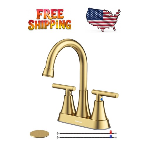 Elegant brushed gold bathroom - elegant,